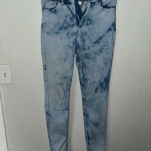 Universal Thread Light Blue Tie-Dye Skinny Jeans